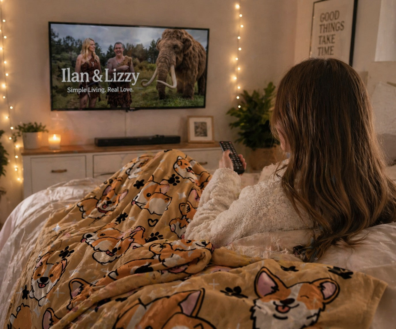 Corgi Throw Blanket