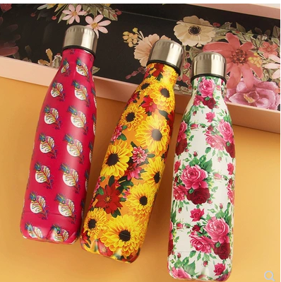 Floral Water Bottle